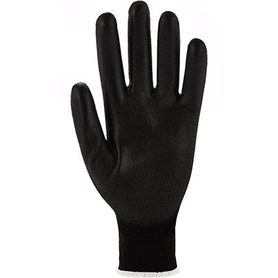 Arco Essentials Black PU-Coated Nylon Work Gloves (Pack of 12 Pairs) 10